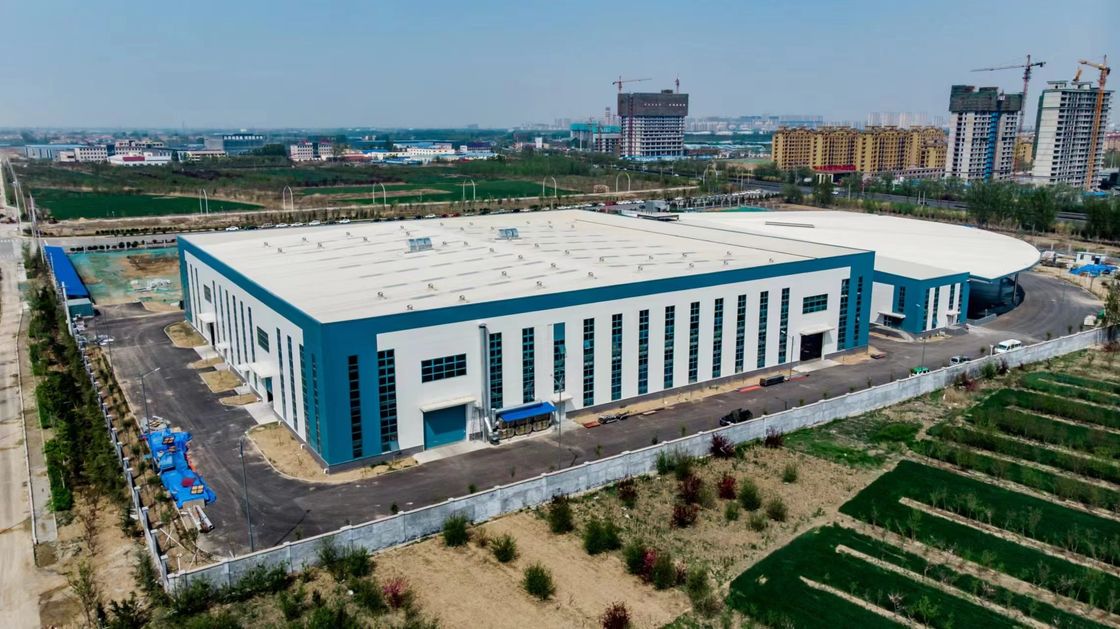 OEM Φαρμακευτική Λογιστική Προσυσκευασμένα μεταλλικά κτίρια Χ τμήμα Πύλη Πλαίσιο Κτίριο Χάλυβα