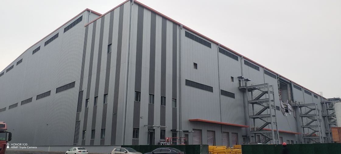 OEM Φαρμακευτική Λογιστική Προσυσκευασμένα μεταλλικά κτίρια Χ τμήμα Πύλη Πλαίσιο Κτίριο Χάλυβα